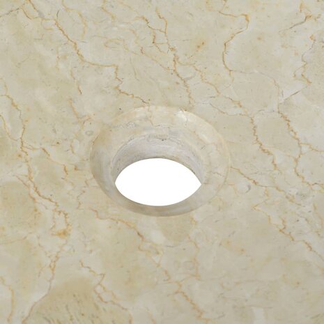 Gootsteen 50x35x12 cm marmer cr&egrave;me 7