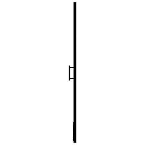 Douchedeur mat 91x195 cm gehard glas zwart 4