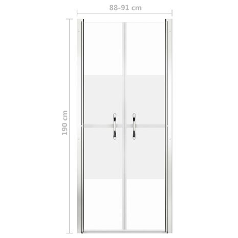 Douchedeur 91x190 cm ESG halfmat 5