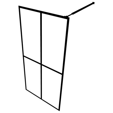 Inloopdouchewand 118x190 cm mat gehard glas 5