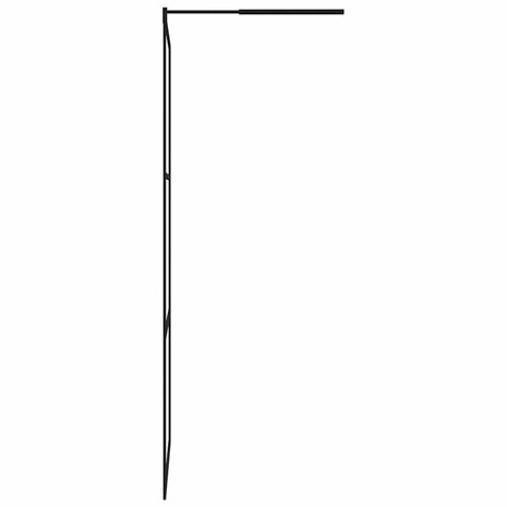 Inloopdouchewand transparant 115x195 cm ESG-glas zwart 4