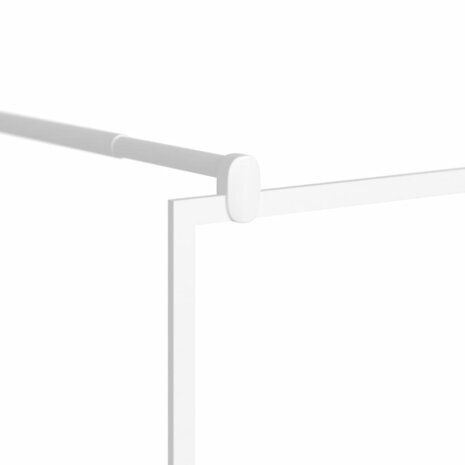 Inloopdouchewand 90x195 cm ESG-glas wit 6