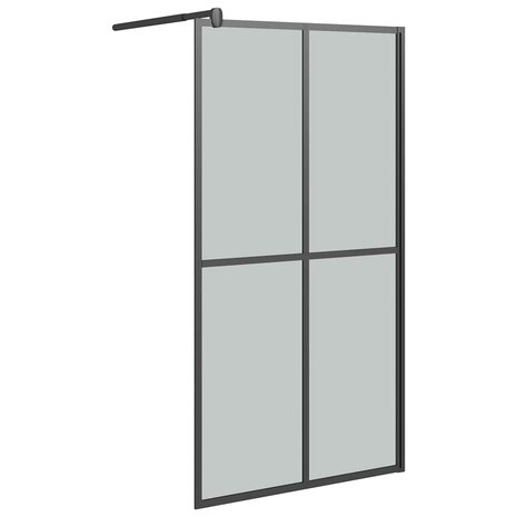 Inloopdouchescherm 100x195 cm donker gehard glas 2