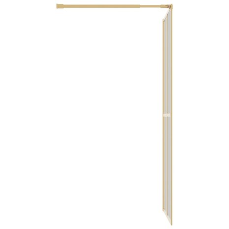 Inloopdouchewand transparant 80x195 cm ESG-glas goudkleurig 4
