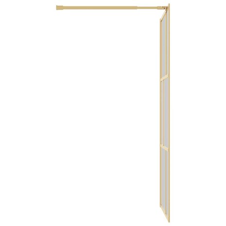 Inloopdouchewand transparant 80x195 cm ESG-glas goudkleurig 4