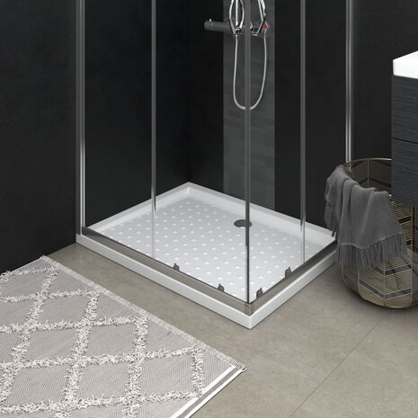 Douchebak met noppen 90x70x4 cm ABS wit 1