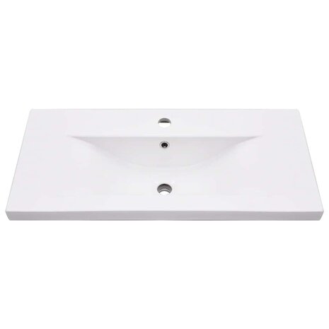 Wastafelframe met inbouwwastafel ijzer wit 6