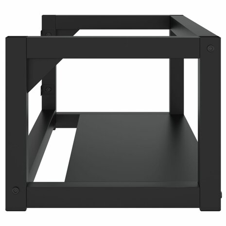 Wastafelframe wandgemonteerd 79x38x31 cm ijzer zwart 4
