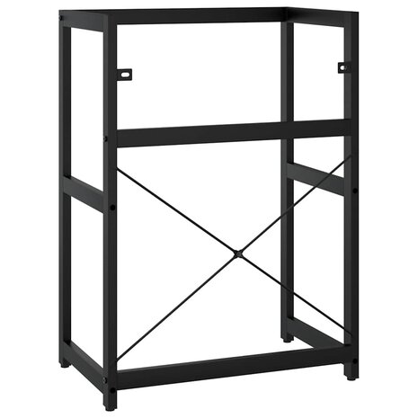Wastafelframe 59x38x83 cm ijzer zwart 6