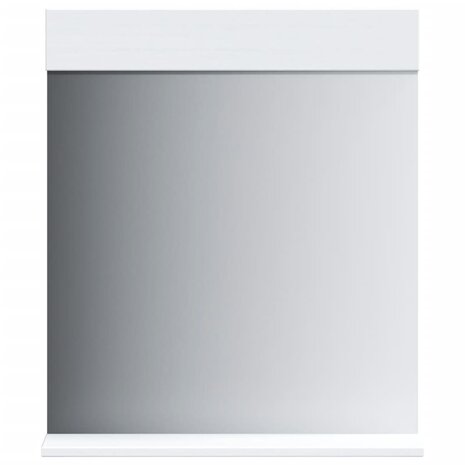 Badkamerspiegel met schap BERG 60x12x70 cm massief hout wit 2