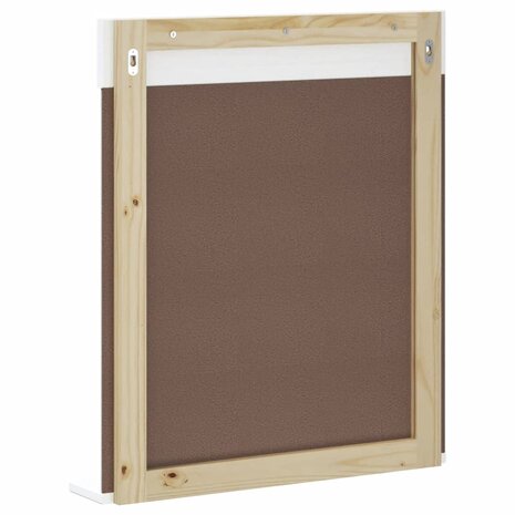 Badkamerspiegel met schap BERG 60x12x70 cm massief hout wit 4