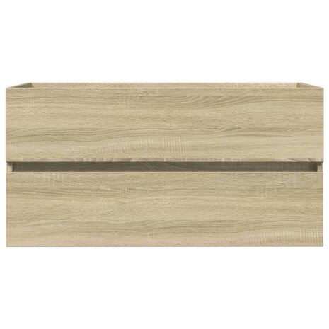 Wastafelkast 90x38,5x45 cm spaanplaat sonoma eikenkleurig 4