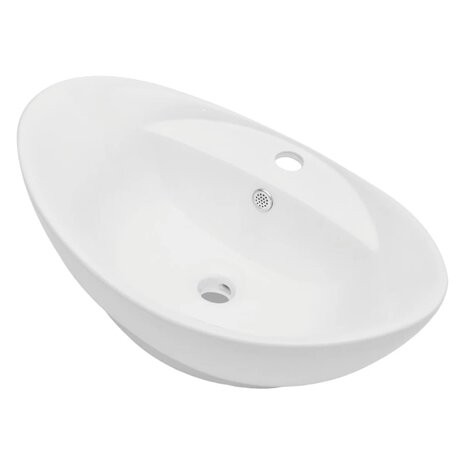 2-delige Badkamermeubelset keramiek eikenkleurig 5