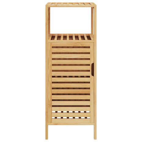 Badkamerkastje met schap 36x33x87 cm bamboe 3