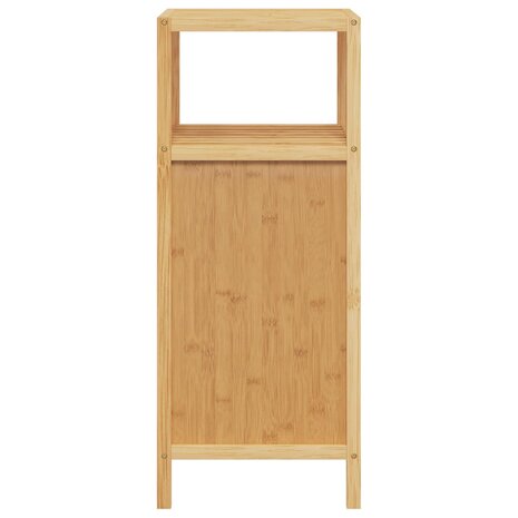 Badkamerkastje met schap 36x33x87 cm bamboe 4