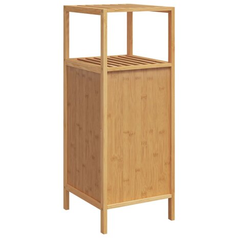 Badkamerkastje met schap 36x33x87 cm bamboe 5
