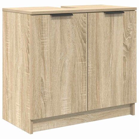 Badkamerkast Sonoma Eiken 64,5 x 33,5 x 59 cm Bewerkt hout 2