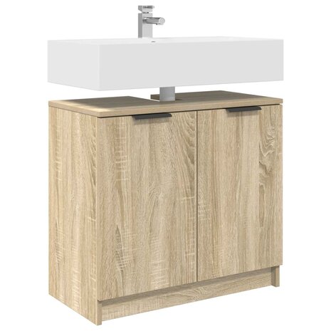 Badkamerkast Sonoma Eiken 64,5 x 33,5 x 59 cm Bewerkt hout 3