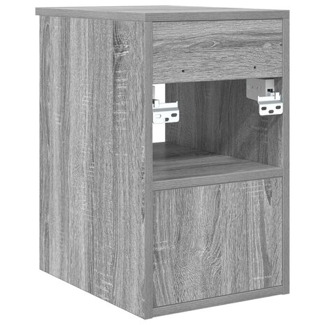 Badkamerkast Tussenin Grijs Sonoma 30 x 35 x 50 cm Bewerkt hout 6