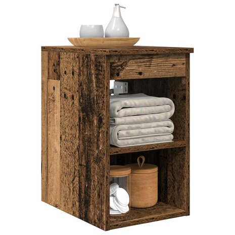 Badkamerkast Tussenin Oud hout 30 x 41 x 50 cm Bewerkt hout 3