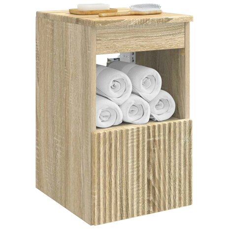 Badkamerkast Sonoma Eiken 30 x 35 x 50 cm Bewerkt hout 3