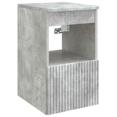 Badkamerkast Betongrijs 30 x 35 x 50 cm Bewerkt hout 2