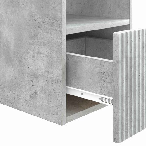 Badkamerkast Betongrijs 30 x 35 x 50 cm Bewerkt hout 8