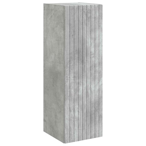 Wand Gemonteerde Badkamerkast Betongrijs 33 x 34,5 x 60 cm 2