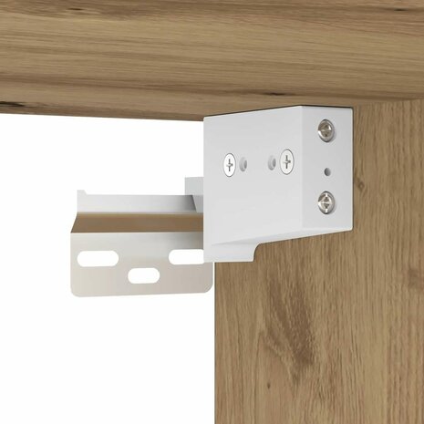 Badkamerspiegelkast 42x12x60 cm bewerkt hout artisanaal 9