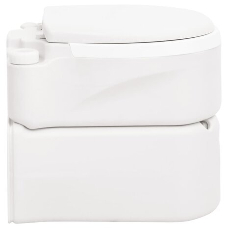 Campingtoilet ge&iuml;ntegreerd 24+17 L HDPE en PP wit 3