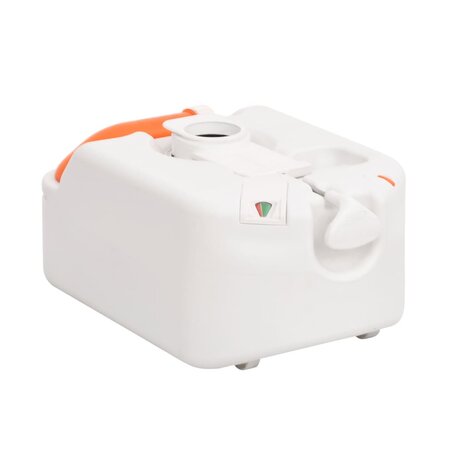 Campingtoilet ge&iuml;ntegreerd 24+17 L HDPE en PP wit 5