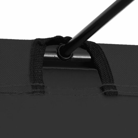 Veldbedden 2 st 180x60x19 cm oxford stof en staal zwart 5