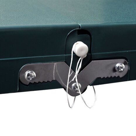 Campingset inklapbaar lichtgewicht 120x60 cm aluminium groen 4