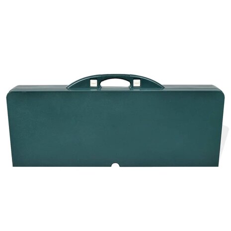 Campingset inklapbaar lichtgewicht 120x60 cm aluminium groen 5