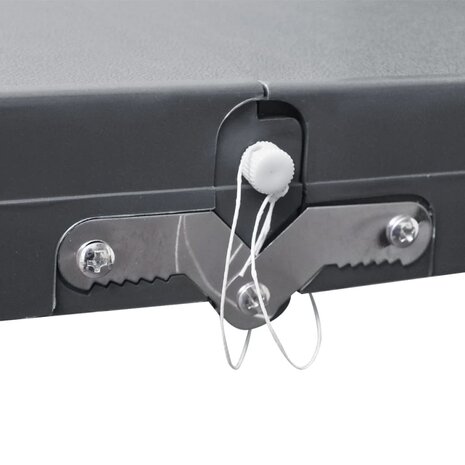 Campingset inklapbaar lichtgewicht 120x60 cm aluminium grijs 3