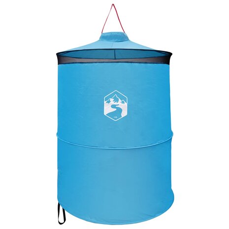 Pop-up Toilet Tent met Hangende Touw Blauw 97 x 126 cm 2