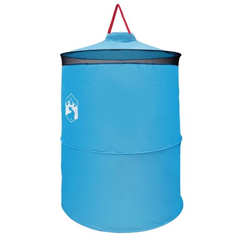Pop-up Toilet Tent met Hangende Touw Blauw 97 x 126 cm 4