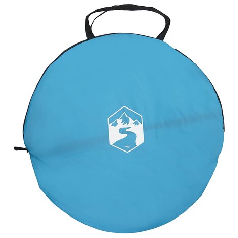 Pop-up Toilet Tent met Hangende Touw Blauw 97 x 126 cm 5