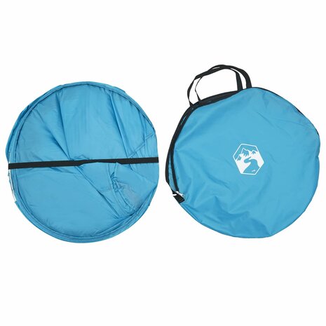 Pop-up Toilet Tent met Hangende Touw Blauw 97 x 126 cm 6