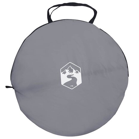 Pop-up Toilet Tent met Hangende Touw Grijs en Oranje 5