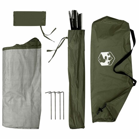 Opbergtent Olijfgroen 120 x 50 x 70 cm Polyester en staal 8