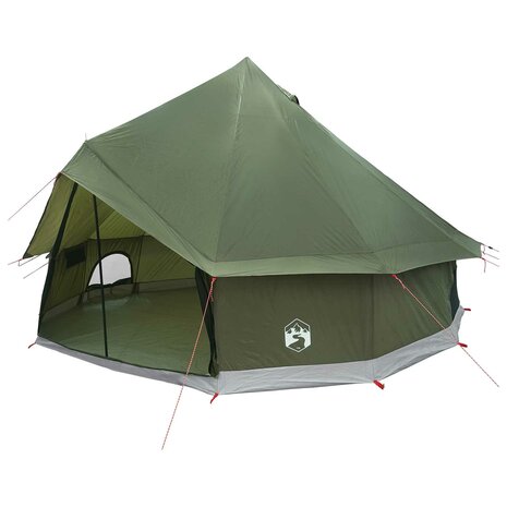 Tipi Tent Olijfgroen 300 x 300 x 200 cm Polyester en staal 2
