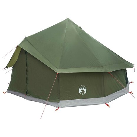 Tipi Tent Olijfgroen 400 x 400 x 250 cm Polyester en staal 3