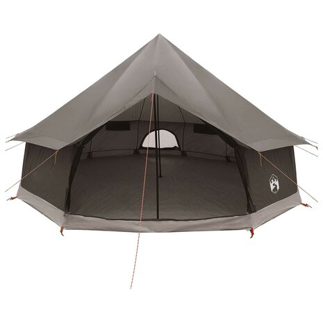 Tipi Tent Bruin Grijs 400 x 400 x 250 cm Polyester en staal 4