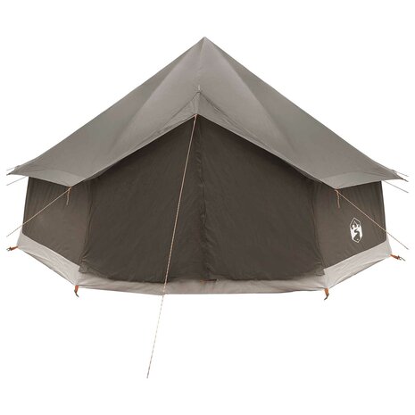 Tipi Tent Bruin Grijs 400 x 400 x 250 cm Polyester en staal 5