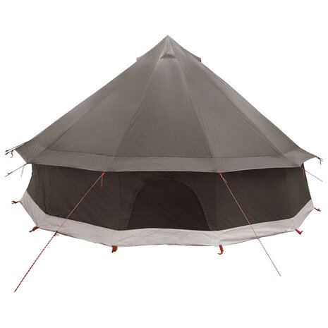 Tipi Tent Bruin Grijs 400 x 400 x 250 cm Polyester en staal 7