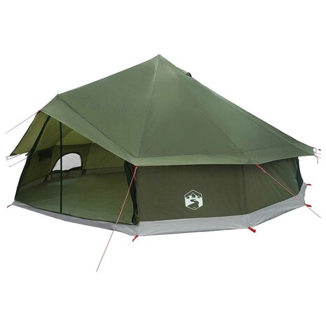 Tipi Tent Olijfgroen 600 x 600 x 350 cm Polyester en staal 2