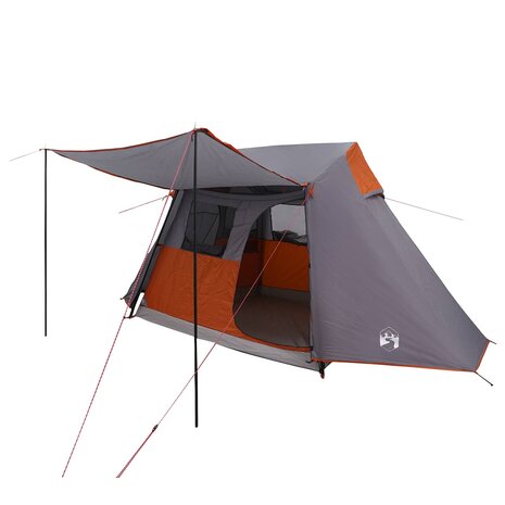 Tunneltent Grijs en Oranje 475 x 220 x 192 cm 2
