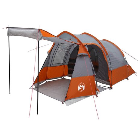Tunneltent Grijs en Oranje 390 x 215 x 152 cm 2