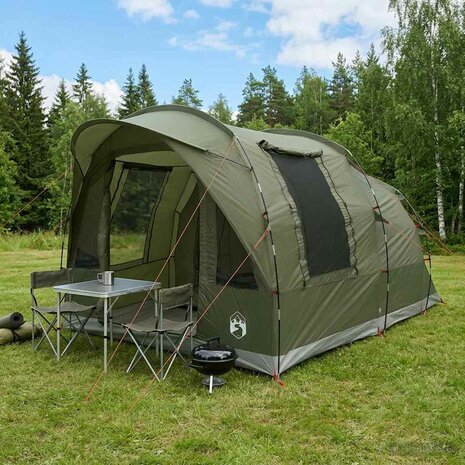 Tunneltent Olijfgroen 400 x 260 x 200 cm Polyester en staal 1